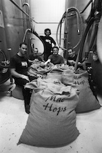 The Mac's Crew with hops for the last Brewjolais